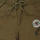 Boys' Olive Green Regular Fit Cargo Trousers, Olive, small