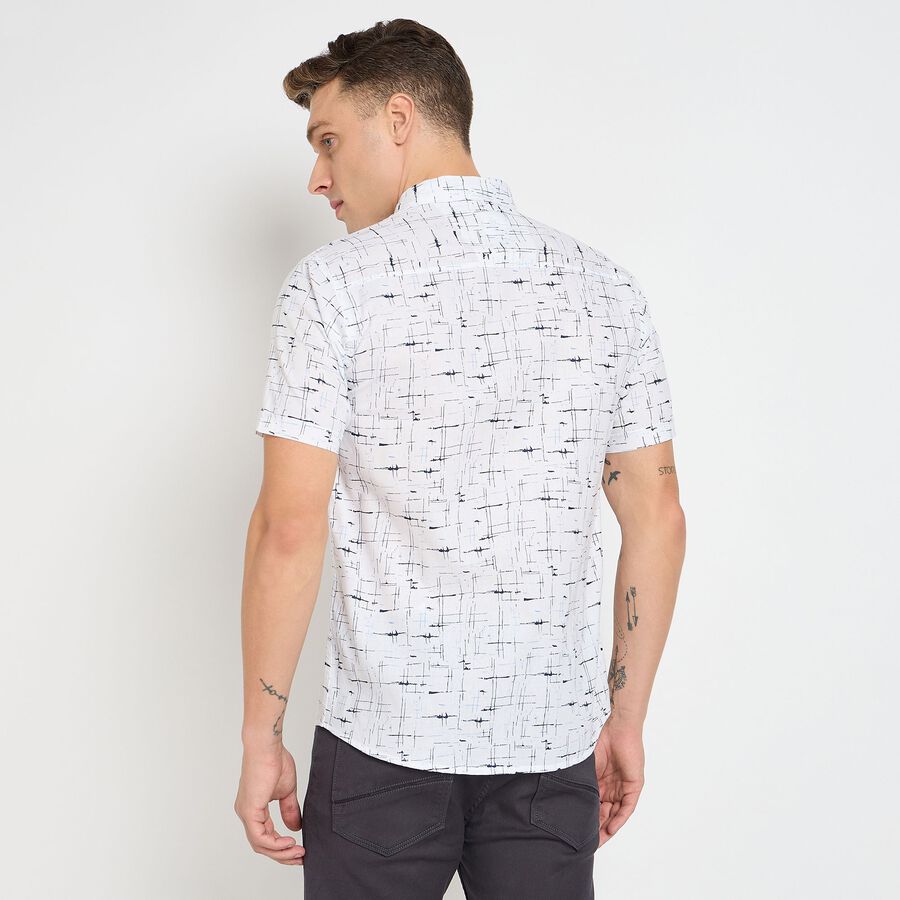 Men's Cotton Casual Shirt, सफ़ेद, large image number null