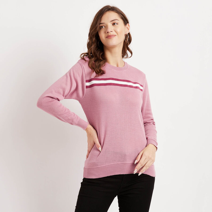 Stripes Pullover, Lilac, large image number null