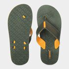 Men Olive Green Slip-On Flip-Flop Slippers, ओलिव, small