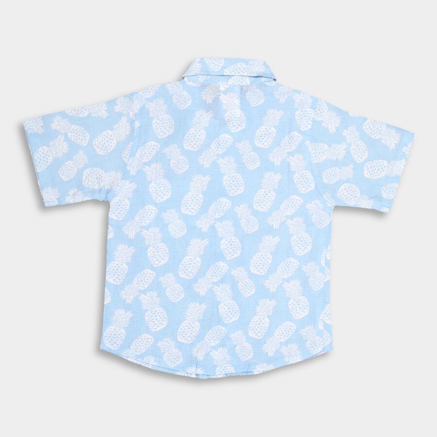 Infants' Cotton Shirt, Light Blue, large image number null