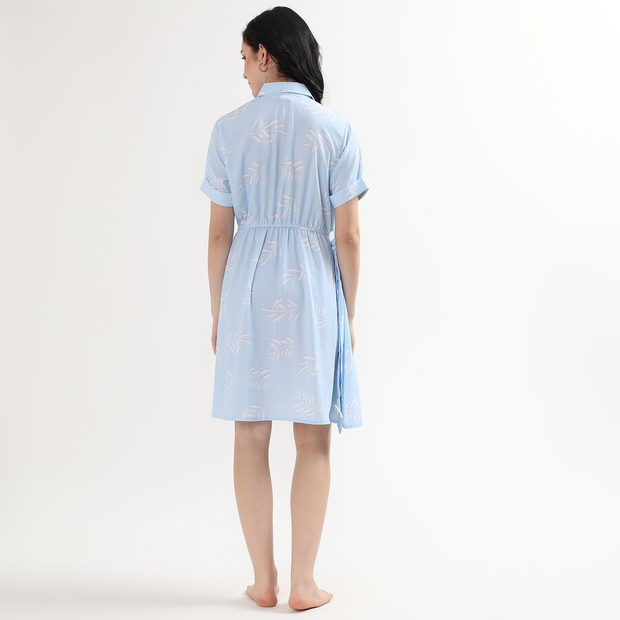 Ladies' A Line Dress, हल्का नीला, large image number null