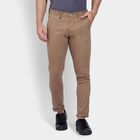 Men's Slim Fit Casual Trousers , Khaki, small image number null