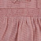 Girls Pink High Neck Romantic Top, गुलाबी, small