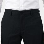 Men's Slim Fit Formal Trousers, गहरा नीला, small