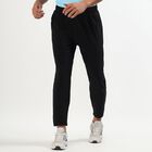 Women's Jet Black Regular Fit Cut And Sew Track Pants, काला, small image number null