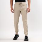 Men's Slim Fit Casual Trousers, Beige, small image number null