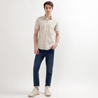 Men's 100% Cotton Regular Collar Casual Shirt, गहरा पीला, small image number null