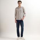 Men's 100% Cotton Regular Collar Casual Shirt, Khaki, small image number null