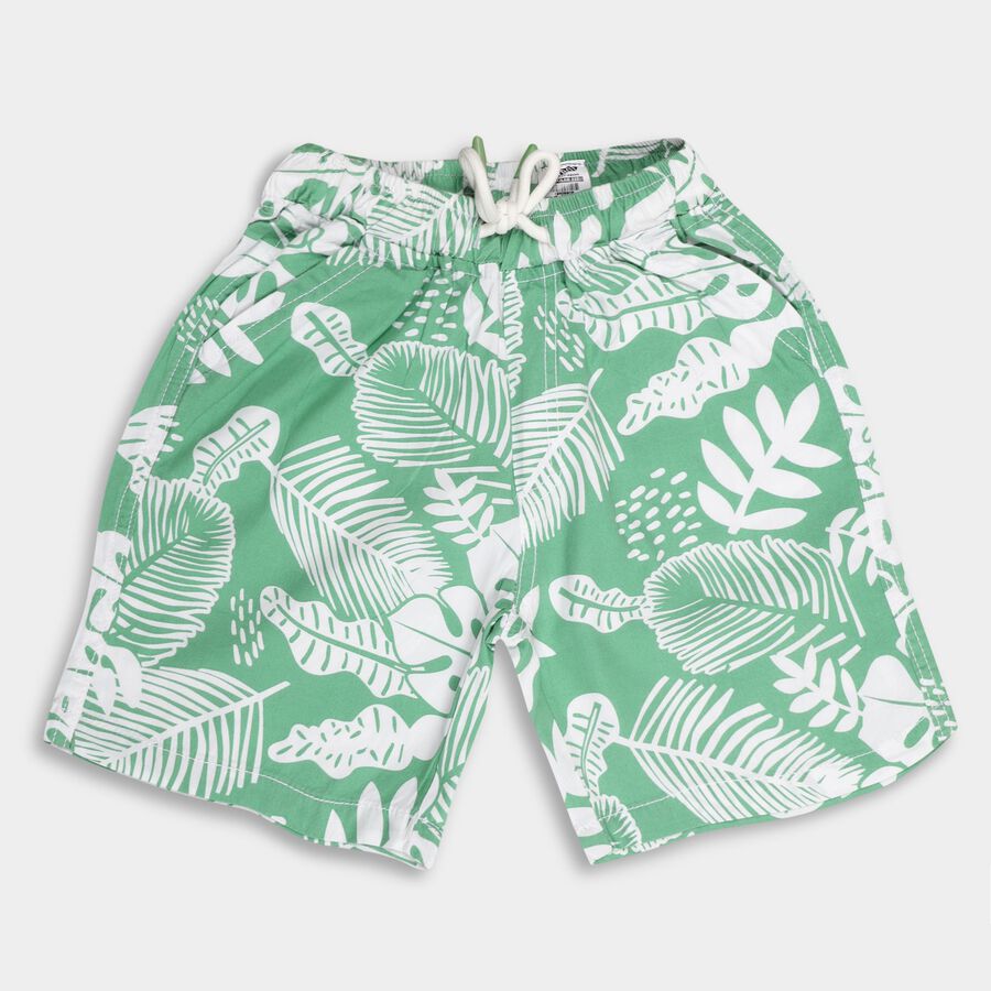 Boys' 100% Cotton Jamaicans, हल्का हरा, large image number null