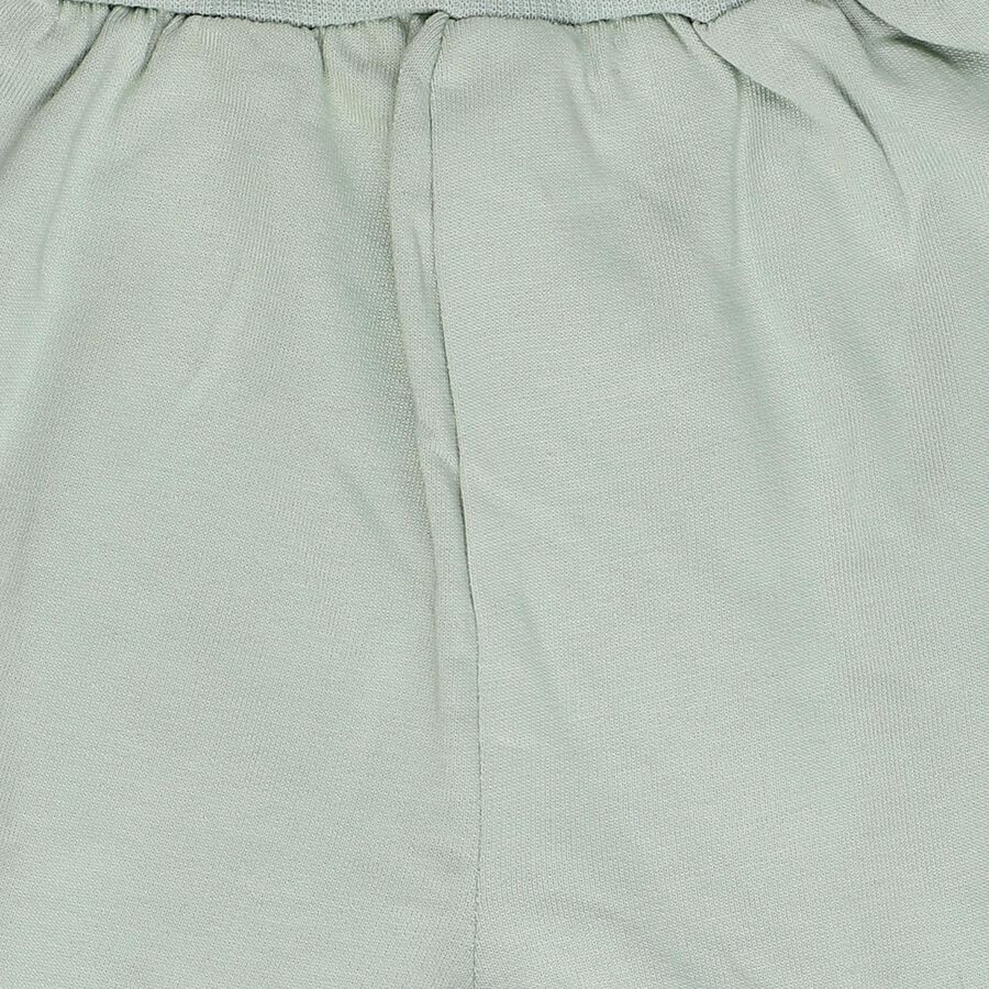 Infants' Green Regular-fit Cartoon Printed Cotton Pyjama, Light Green, large