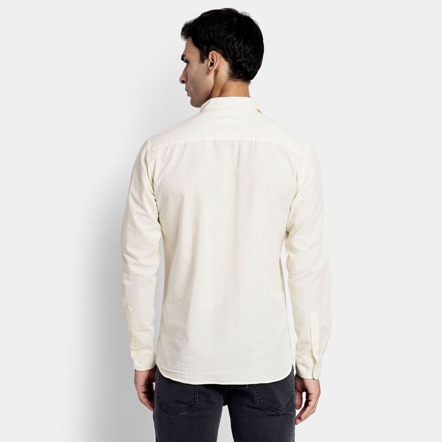 Men's 100% Cotton Casual Shirt, Yellow, large image number null
