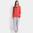 Printed Palazzo, White, small image number null