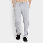Solid Track Pants, Melange Mid Grey, small image number null