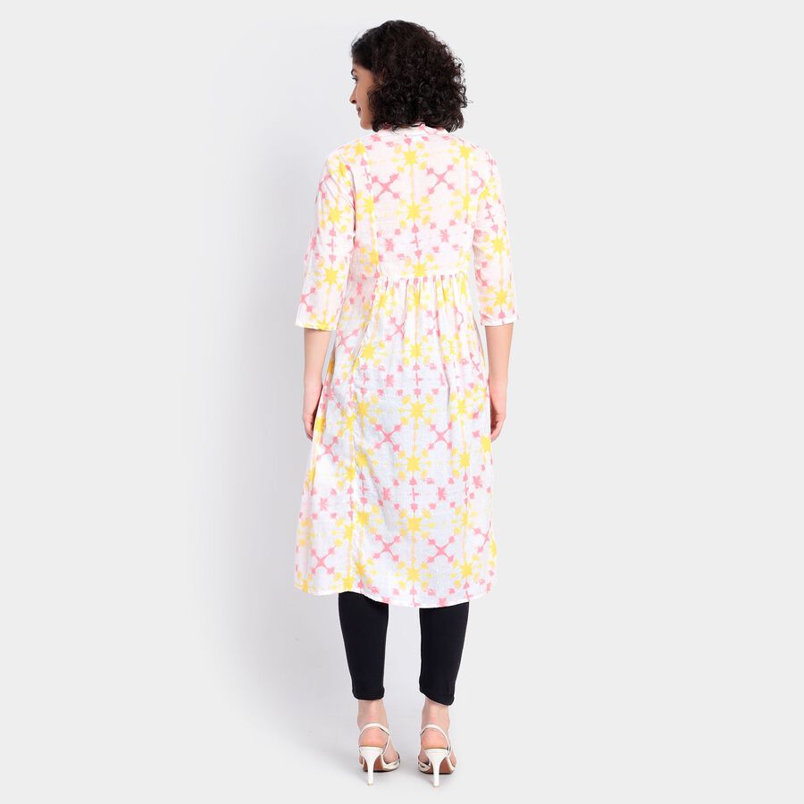 Ladies' 100% Cotton Kurta, Pink, large image number null