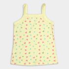 Girls' 100% Cotton Vest (Pack of 2), Yellow, small image number null