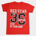 Boys' Half Sleeves T-Shirt , Red, small image number null