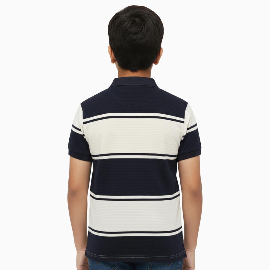 Boys' Half Sleeves T-Shirt, नेवी ब्लू, large image number null