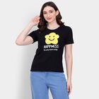 Ladies' Round Neck T-Shirt , Black, small image number null