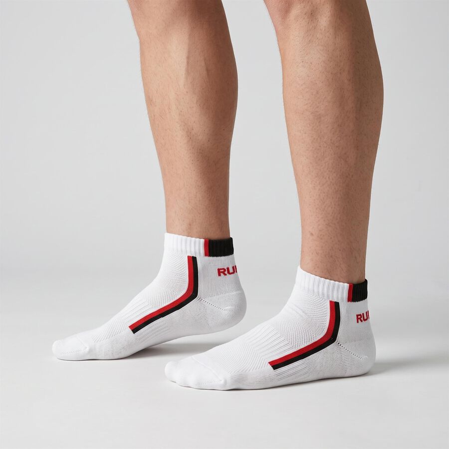 Men's Regular Fit Sporty Striped Pack of 3 Socks ( Black, Grey, White ), मिश्रित हल्का ग्रे, large