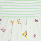 Girls' 100% Cotton Frock , हल्का हरा, small image number null
