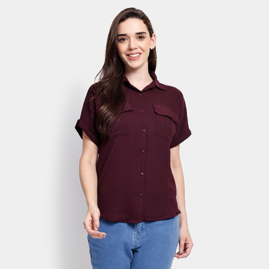 Ladies' Shirt, Wine, large image number null