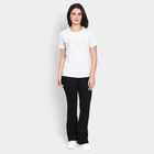 Ladies' Round Neck T-Shirt, एक्रू मिश्रित, small