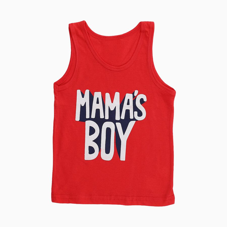 Infants' Vest, लाल, large image number null