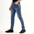 Men's Five Pocket Slim Fit Jeans , Light Blue, small image number null