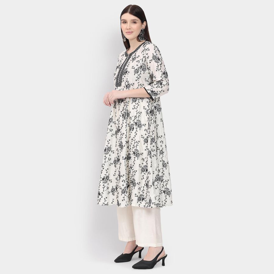 Ladies' Kurta, ऑफ व्हाइट, large image number null