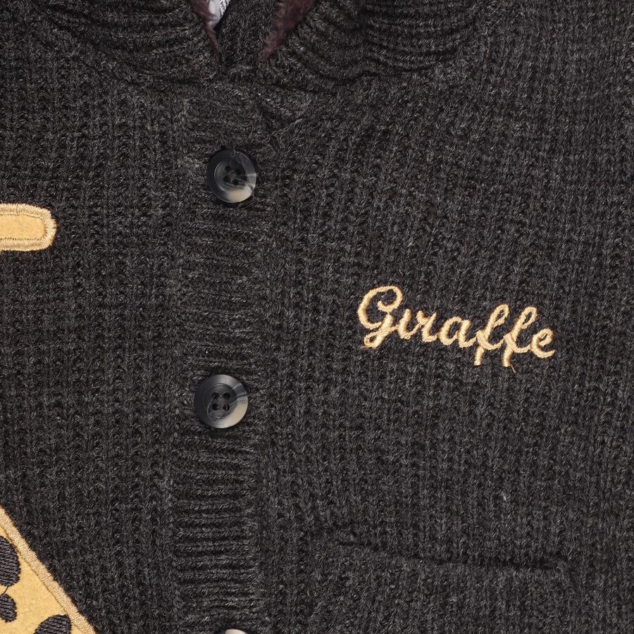 Infants Charcoal Hooded Casual Pullover, Charcoal, large image number null