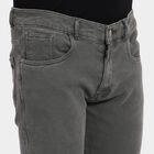 Men's Slim Fit Casual Trousers, ओलिव, small image number null