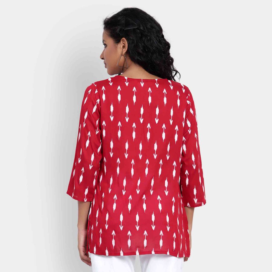 Printed Kurti, Red, large image number null