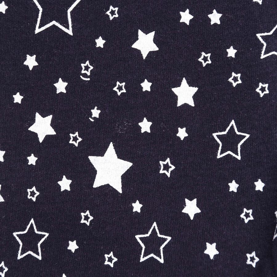 Infants Printed Pyjama, Navy Blue, large image number null