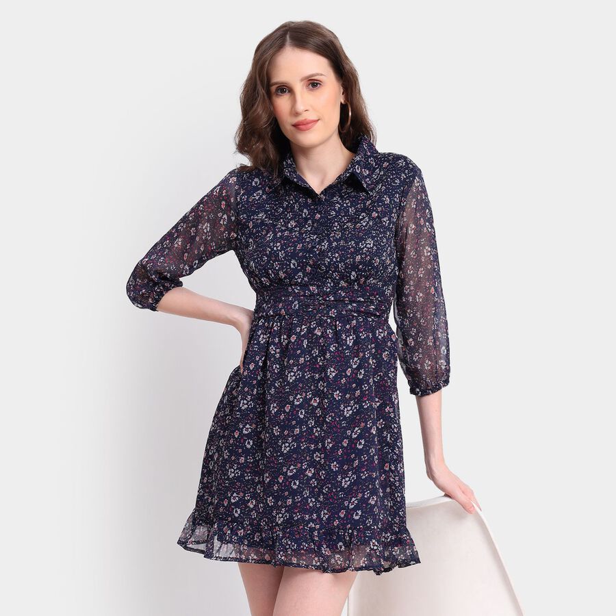 Ladies' Dress, नेवी ब्लू, large image number null