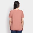 Ladies' Round Neck T-Shirt , गुलाबी, small image number null