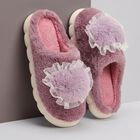 Women's Purple Slip-On House Slippers, बैंगनी, small