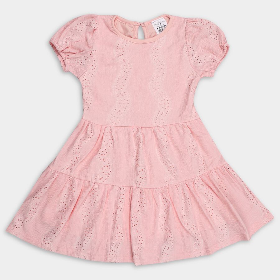 Girl's Frock, गुलाबी, large image number null