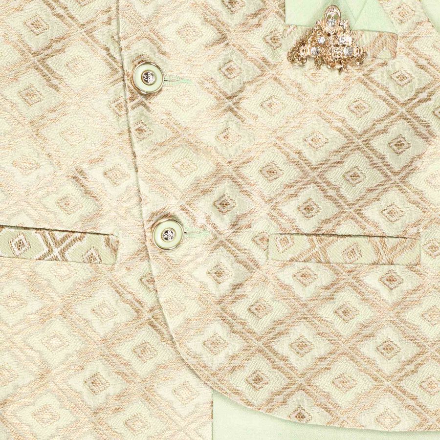 Boys Kurta Pyjama, Light Green, large image number null