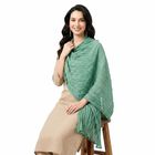 Women's Green Solid Dupatta, Light Green, small