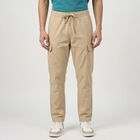 Men's Off White Slim Fit Cargo Trousers, Off White, small