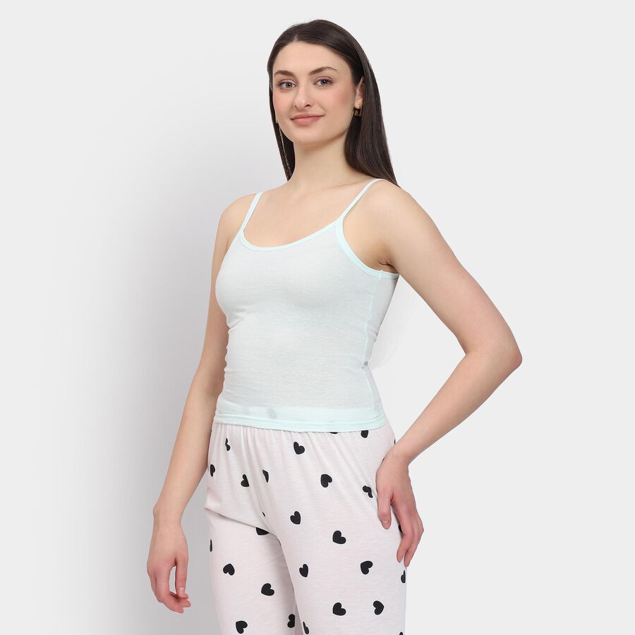 Ladies' 100% Cotton Slips, Aqua, large image number null