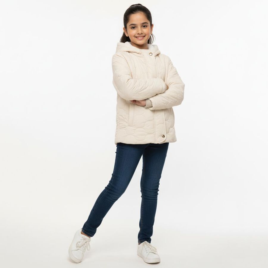 Girls' Jacket, Beige, large image number null