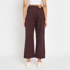 Ladies' Cotton Jeans, मरून, small image number null