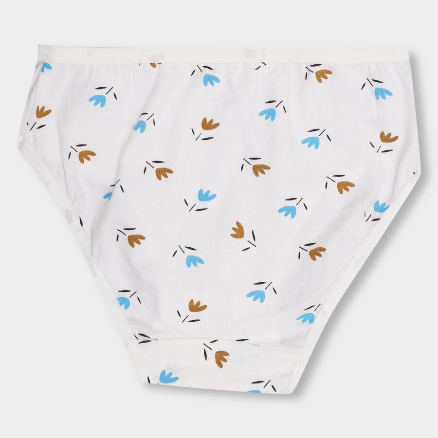 Girls' 100% Cotton Panty, सफ़ेद, large image number null