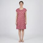 Women's Lilac V-Neck Lace Trim Nighty, Lilac, small