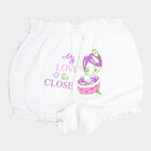 Girls Cotton Printed Bloomer, White, small image number null