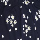 Girls' 100% Cotton Capri, Navy Blue, small image number null