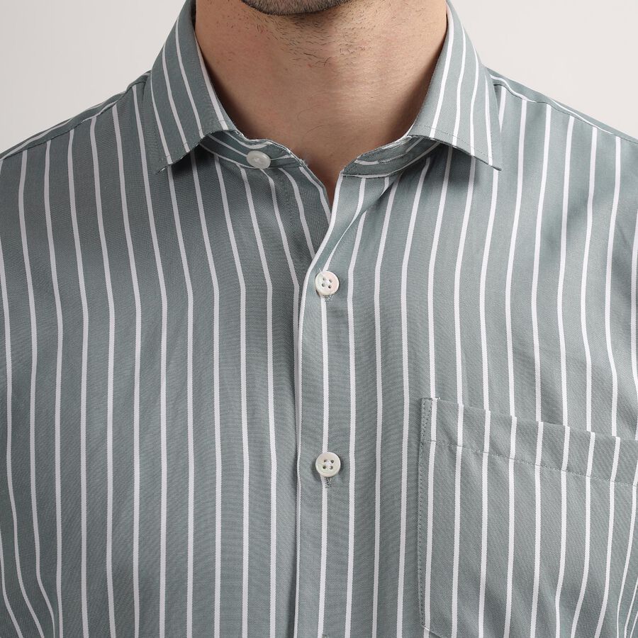 Men's Formal Shirt, Light Green, large image number null