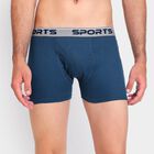 Men's 100% Cotton Trunks, Teal Blue, small image number null